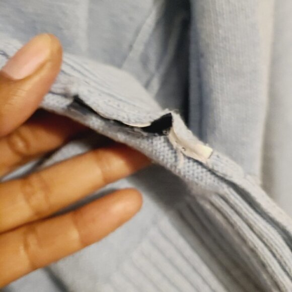 Tommy Hilfiger | Men's Sky Blue Full Zipper Cardigan Sweater (Size Medium) - Picture 7 of 15